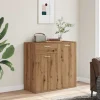 vidaXL Sideboards>Skänk ek 80x36x75 cm konstruerat trä
