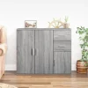 vidaXL Sideboards>Skänk grå sonoma 91x29,5x75 cm konstruerat trä