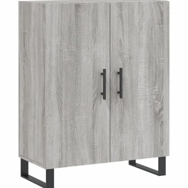 vidaXL Skåp>Skänk grå sonoma 69,5x34x90 cm konstruerat trä