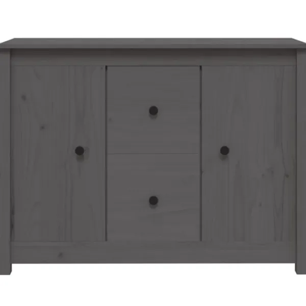 vidaXL Sideboards>Skänk grå 100x35x74 cm massiv furu