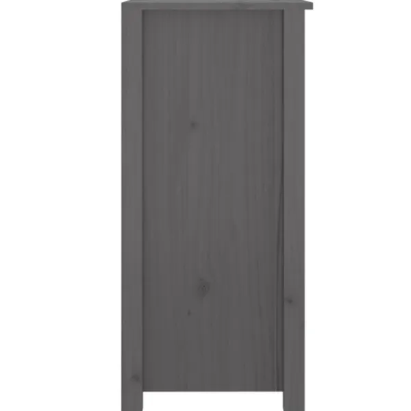 vidaXL Sideboards>Skänk grå 100x35x74 cm massiv furu