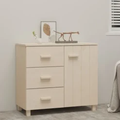 vidaXL Sideboards>Skänk HAMAR honungsbrun 90x40x80 cm massiv furu