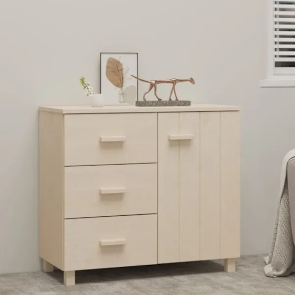 vidaXL Sideboards>Skänk HAMAR honungsbrun 90x40x80 cm massiv furu