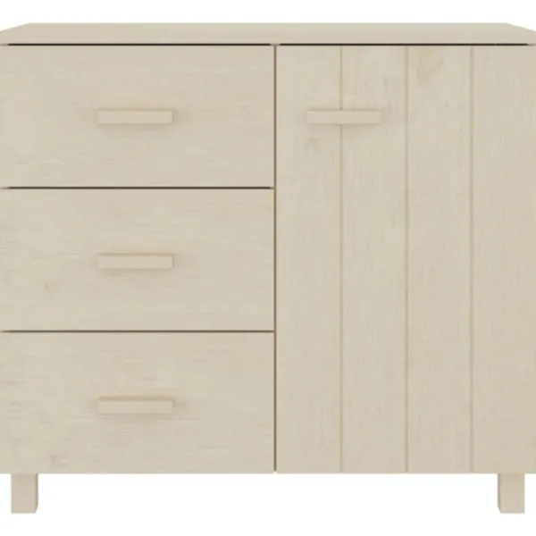 vidaXL Sideboards>Skänk HAMAR honungsbrun 90x40x80 cm massiv furu