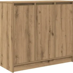vidaXL Sideboards>Skänk hantverksmässig ek 85x34x76 cm konstruerat trä