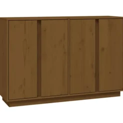 vidaXL Sideboards>Skänk honungsbrun 120x35x80 cm massiv furu