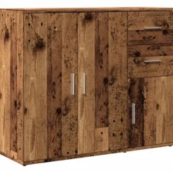 vidaXL Sideboards>Skänk åldrat trä 91x29,5x75 cm konstruerat trä