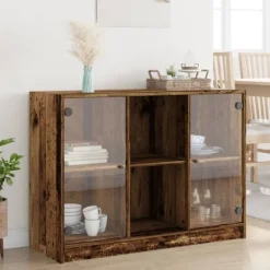 vidaXL Sideboards>Skänk åldrat trä 102x37x75,5 cm konstruerat trä
