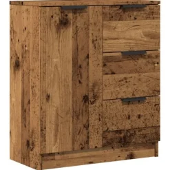vidaXL Sideboards>Skänk åldrat trä 60x30x70 cm konstruerat trä