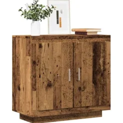 vidaXL Sideboards>Skänk åldrat trä 80x40x75 cm konstruerat trä