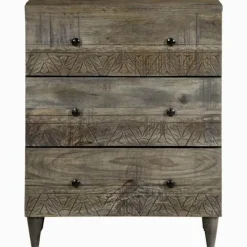 vidaXL Sideboards>Skänk ljusgrå 60x33,5x75 cm mango i massivt trä