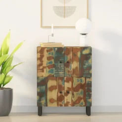 vidaXL Sideboards>Skänk med 4 dörrar 60x33x75 cm massivt återvunnet trä