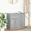 vidaXL Sideboards>Skänk med låda grå sonoma 71x35x65 cm konstruerat trä