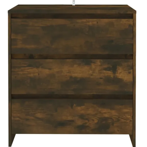vidaXL Byråer>Skänk rökfärgad ek 70x41x75 cm konstruerat trä