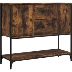 vidaXL Sideboards>Skänk rökfärgad ek 100x36x85 cm konstruerat trä