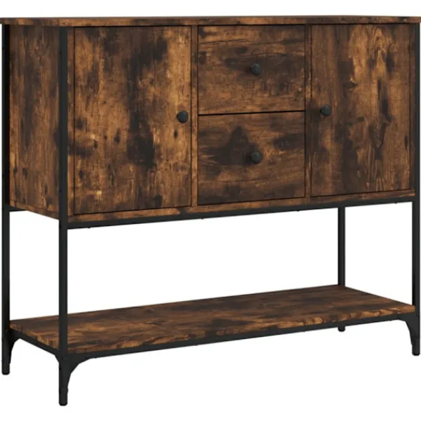 vidaXL Sideboards>Skänk rökfärgad ek 100x36x85 cm konstruerat trä