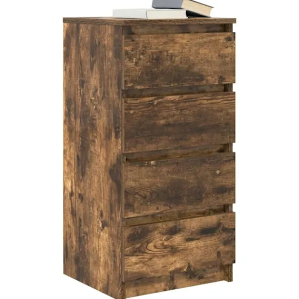 vidaXL Byråer>Skänk rökt ek 37,5x35x76 cm konstruerat trä