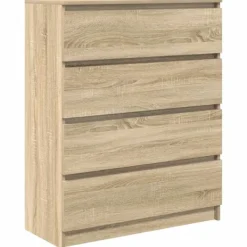 vidaXL Byråer>Skänk Sonoma ek 80x35x99 cm konstruerat trä
