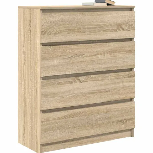 vidaXL Byråer>Skänk Sonoma ek 80x35x99 cm konstruerat trä