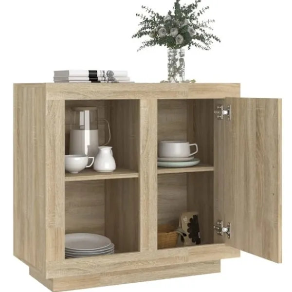 vidaXL Sideboards>Skänk sonoma-ek 80x40x75 cm