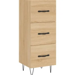 vidaXL Byråer>Skänk sonoma-ek 34,5x34x90 cm konstruerat trä