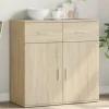 vidaXL Sideboards>Skänk sonoma-ek 79x38x80 cm konstruerat trä
