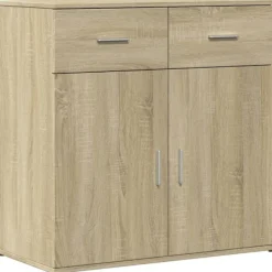 vidaXL Sideboards>Skänk sonoma-ek 79x38x80 cm konstruerat trä