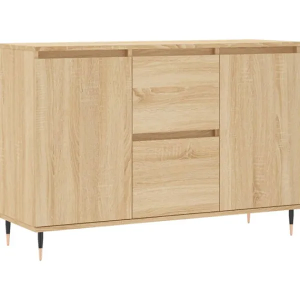 vidaXL Sideboards>Skänk sonoma-ek 101,5x35x70 cm konstruerat trä