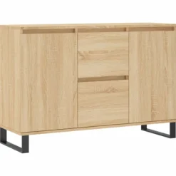 vidaXL Sideboards>Skänk sonoma-ek 101,5x35x70 cm konstruerat trä
