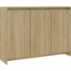 vidaXL Sideboards>Skänk sonoma-ek 102x33x75 cm konstruerat trä