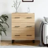 vidaXL Byråer>Skänk sonoma-ek 69,5x34x90 cm konstruerat trä