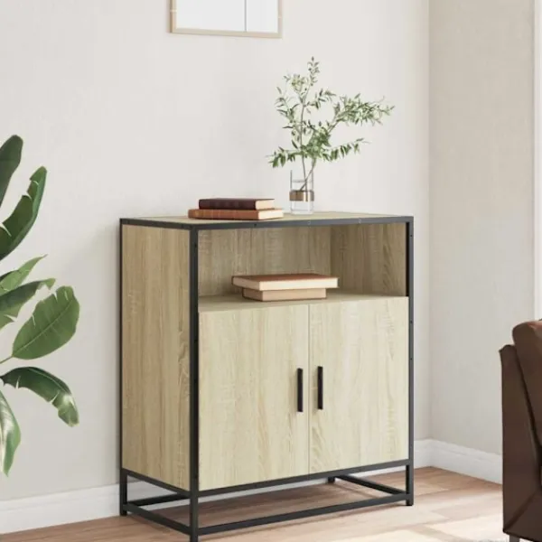 vidaXL Skåp>Skänk sonoma-ek 68x35x76 cm konstruerat trä