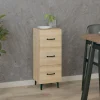 vidaXL Byråer>Skänk sonoma-ek 34,5x34x90 cm konstruerat trä