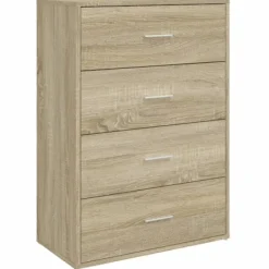 vidaXL Byråer>Skänk sonoma-ek 60x31x84 cm konstruerat trä