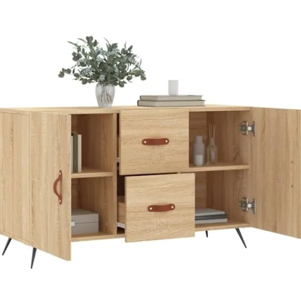 vidaXL Sideboards>Skänk sonoma-ek 100x36x60 cm konstruerat trä