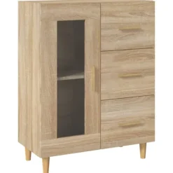 vidaXL Sideboards>Skänk sonoma-ek 69,5x34x90 cm konstruerat trä