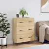 vidaXL Byråer>Skänk sonoma-ek 69,5x34x90 cm konstruerat trä
