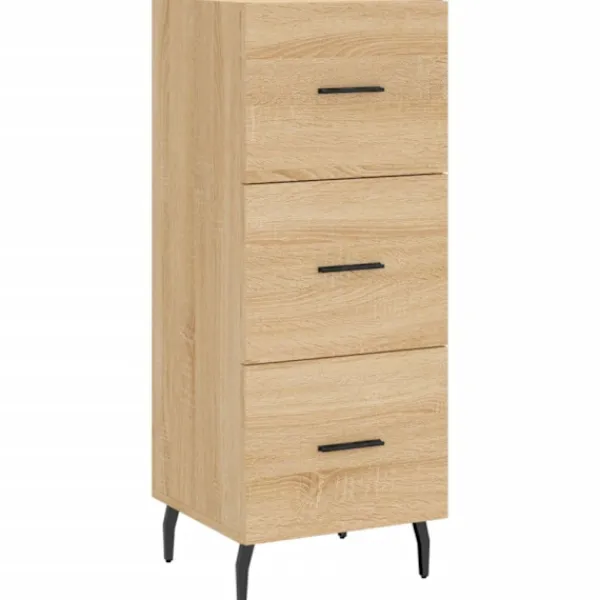 vidaXL Byråer>Skänk sonoma-ek 34,5x34x90 cm konstruerat trä