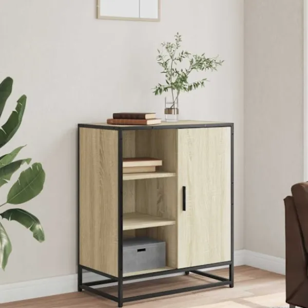 vidaXL Skåp>Skänk sonoma-ek 62x35x76 cm konstruerat trä