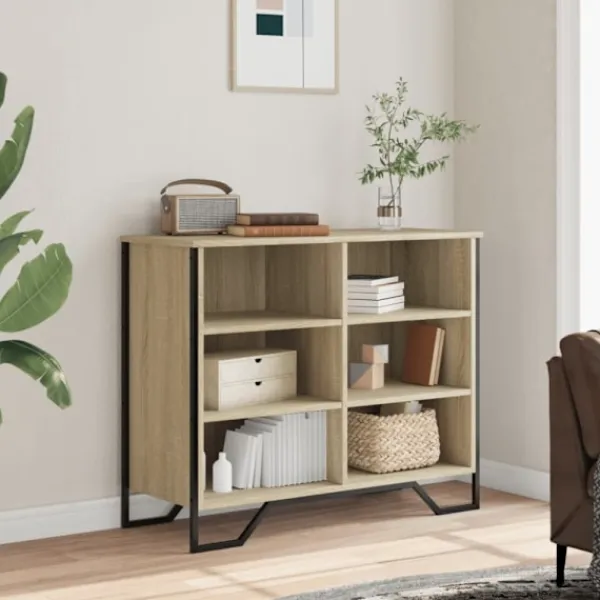 vidaXL Sideboards>Skänk sonoma-ek 91x35,5x74,5 cm konstruerat trä