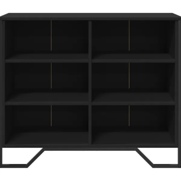 vidaXL Sideboards>Skänk svart 91x35,5x74,5 cm konstruerat trä