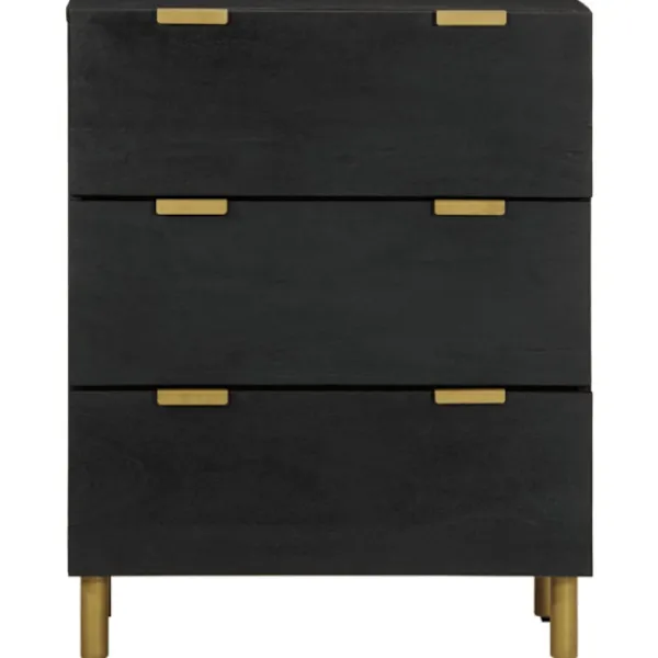 vidaXL Byråer>Skänk svart 60x33x75 cm konstruerat trä