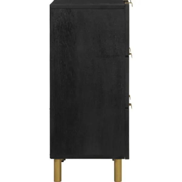 vidaXL Byråer>Skänk svart 60x33x75 cm konstruerat trä