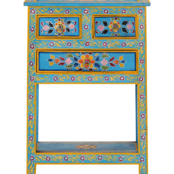vidaXL Sideboards>Skänk turkos 55x30x76 cm massivt mangoträ