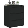 vidaXL Byråer>Skänk VISNES svart 60x40x73 cm konstruerat trä