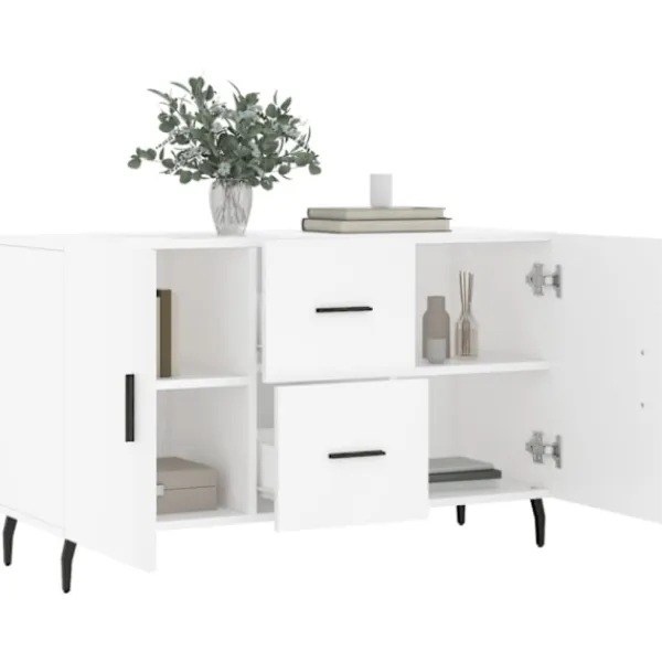 vidaXL Sideboards>Skänk vit 100x36x60 cm konstruerat trä