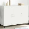 vidaXL Skåp>Skänk vit 100,5x39x72 cm stål