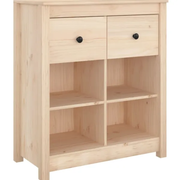vidaXL Byråer>Skänk 70x35x80 cm massiv furu