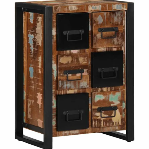 vidaXL Byråer>Skänk 50x35x70 cm massivt återvunnet trä
