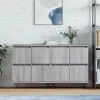 vidaXL Sideboards>Skänkar 2 st grå sonoma konstruerat trä